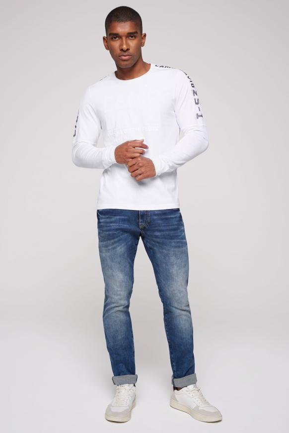 Langarmshirt mit Schulter-Artwork