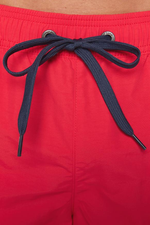Lange Beachshorts mit Logo-Artwork