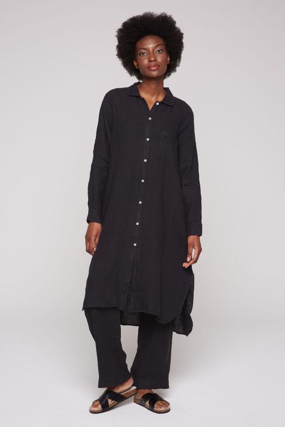 Lange Bluse aus Leinen