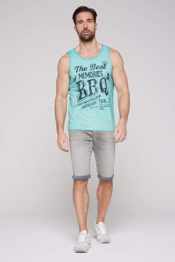 Muskelshirt mit Barbecue Print