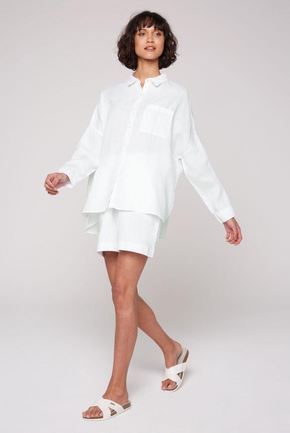 Oversized Bluse aus Leinen