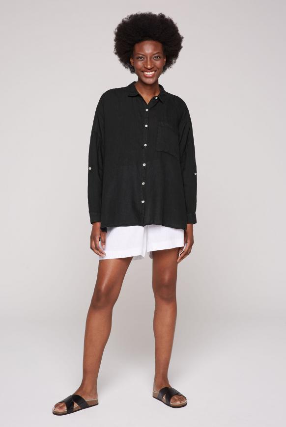 Oversized Bluse aus Leinen