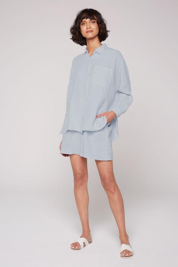 Oversized Bluse aus Leinen