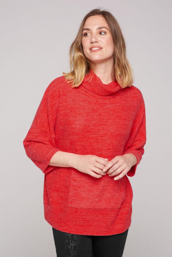 Oversized-Pullover mit Kängurutasche