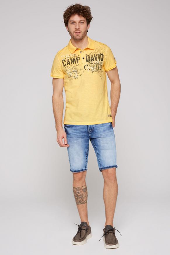 Polo im Vintage Look mit Tapes und Prints