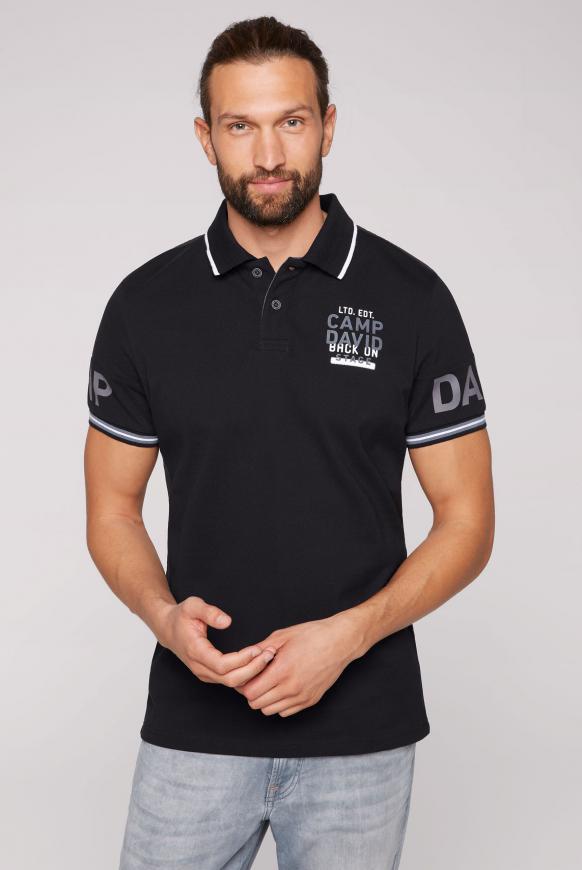 Poloshirt aus Pikee mit Logo-Ärmeln