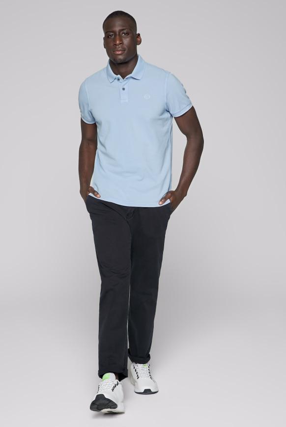 Poloshirt aus Pikee mit Logostick