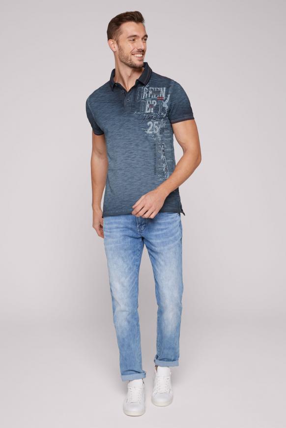 Poloshirt aus Pikee mit vielen Artworks