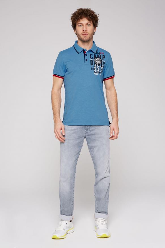 Poloshirt mit Rücken-Artwork