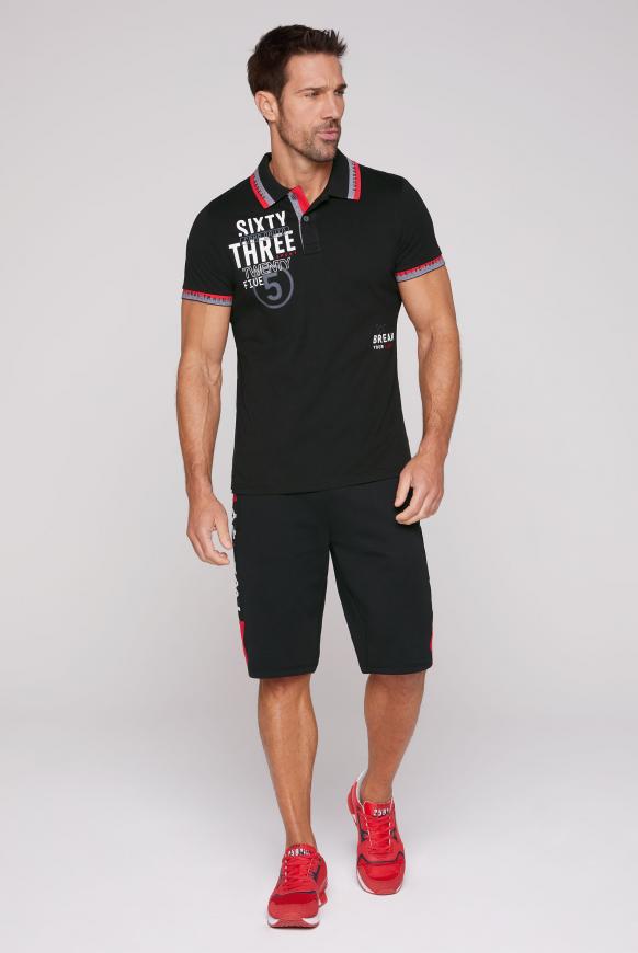 Poloshirt mit Two-Tone-Details