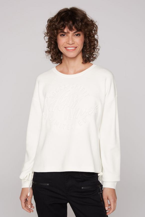 Pullover mit Prägedruck