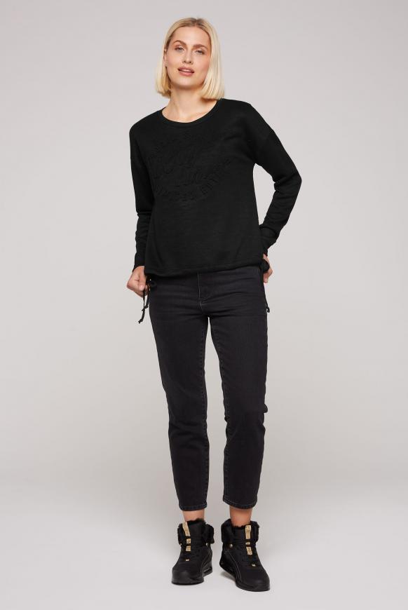 Pullover mit Prägedruck