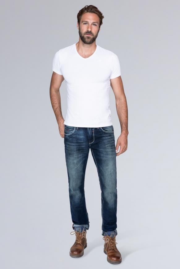 Regular Fit Jeans NI:CO Regular Fit Jeans mit 3-D-Knittereffekten