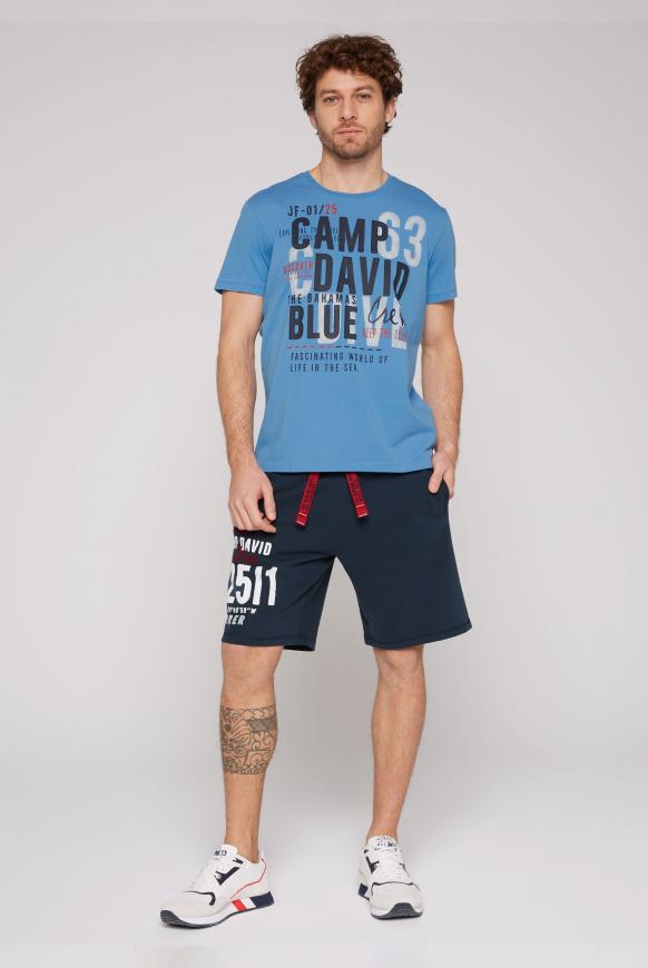 Rundhalsshirt mit Logo Artworks