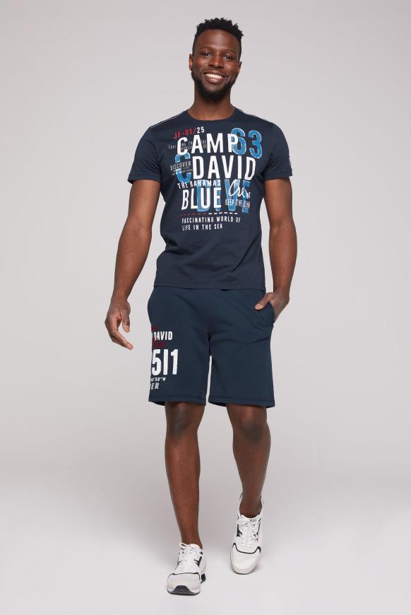 Rundhalsshirt mit Logo Artworks