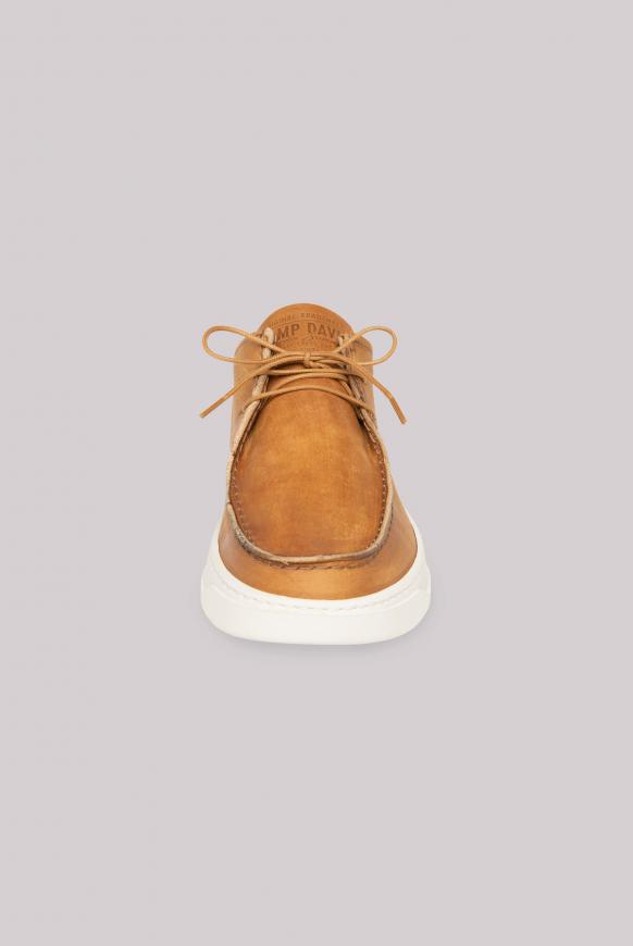 Schnür-Schuh aus Leder im Mokassin-Stil