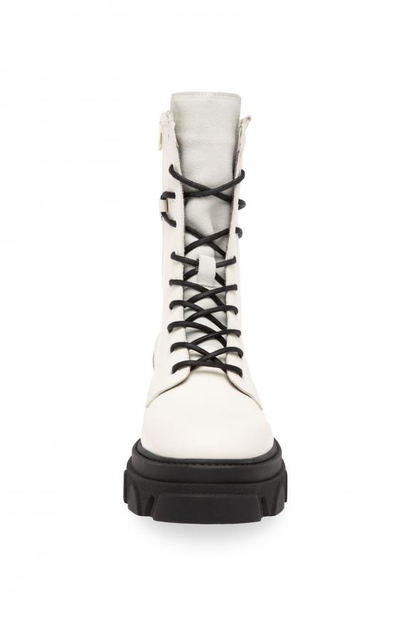 Schnürboots aus Leder mit Profilsohle