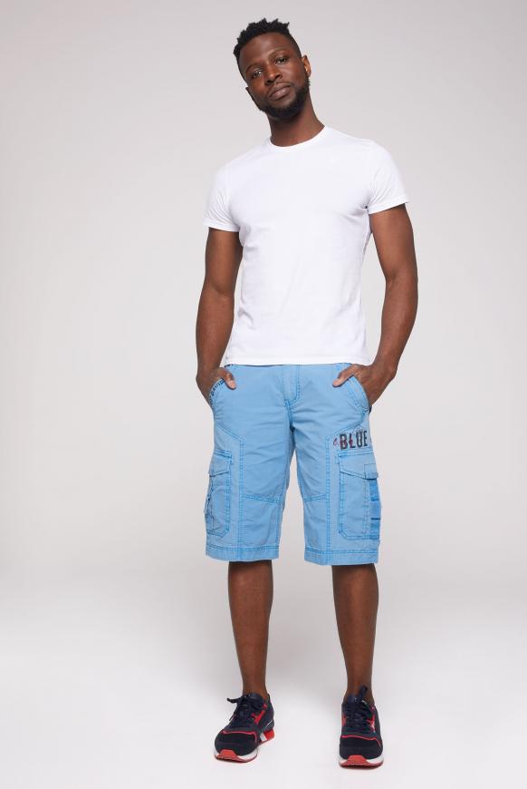 Skater Shorts mit Tapes, Prints und Stickereien