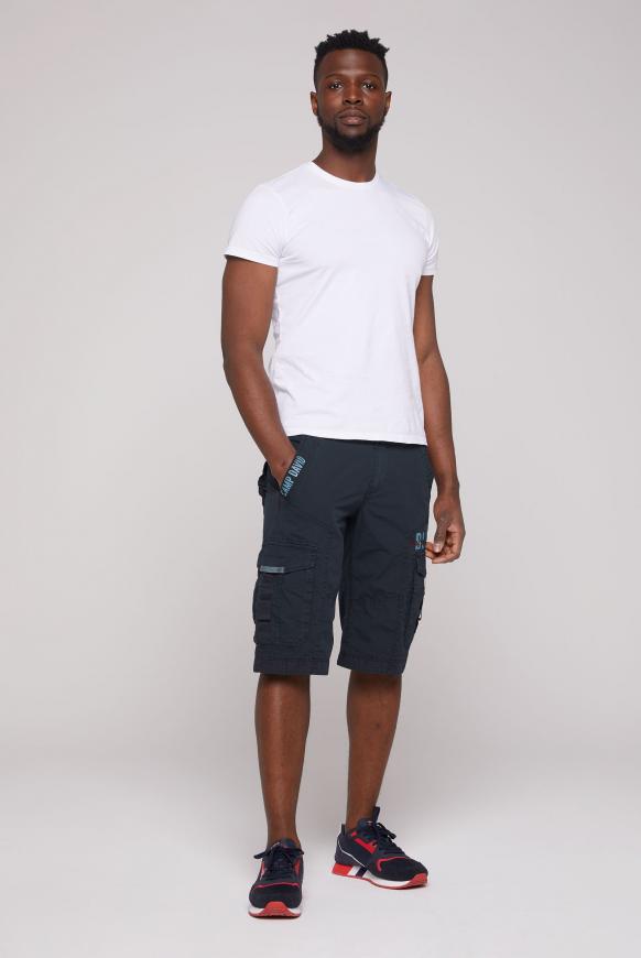 Skater Shorts mit Tapes, Prints und Stickereien