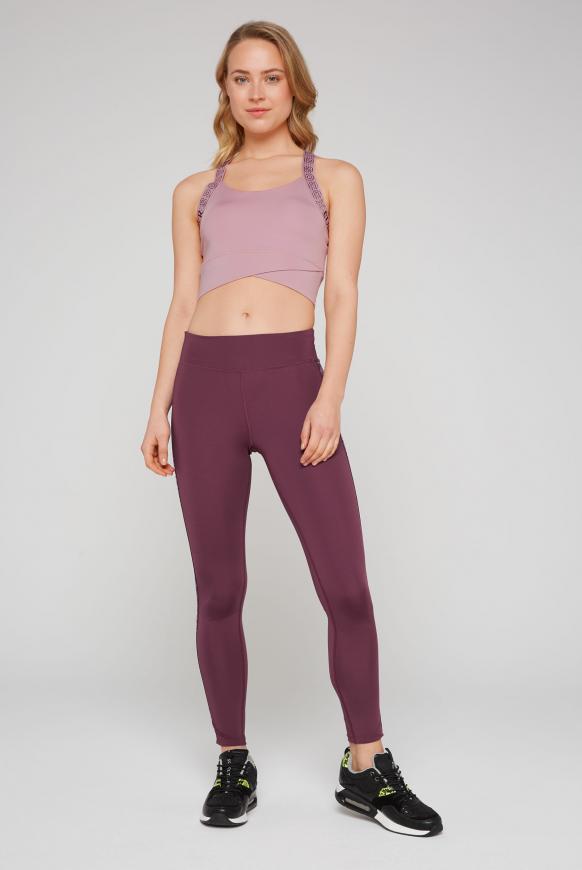 Sport Leggings mit Logo-Tape an den Seiten