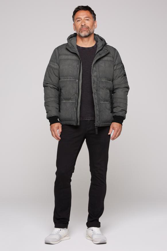 Steppjacke mit Crinkle- und Spray-Effekt