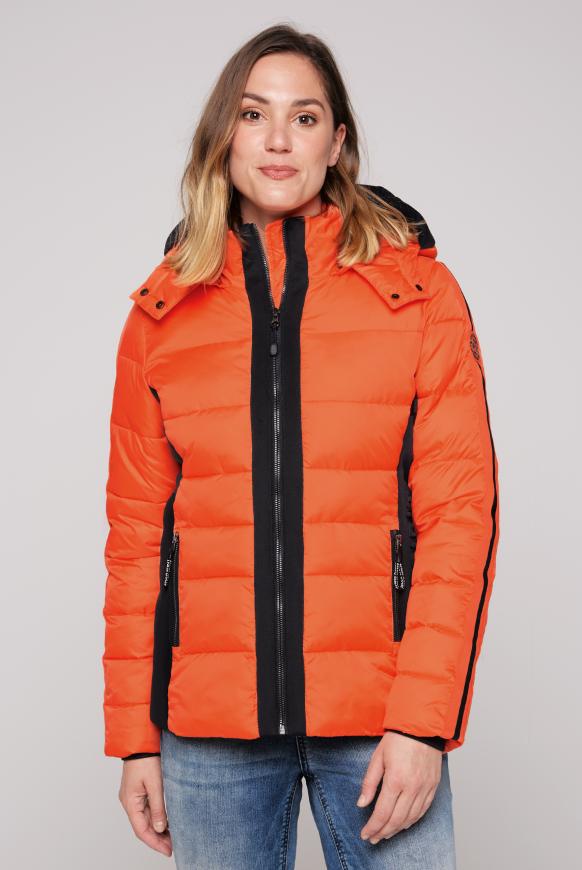 Steppjacke mit geprägten Logo Artworks