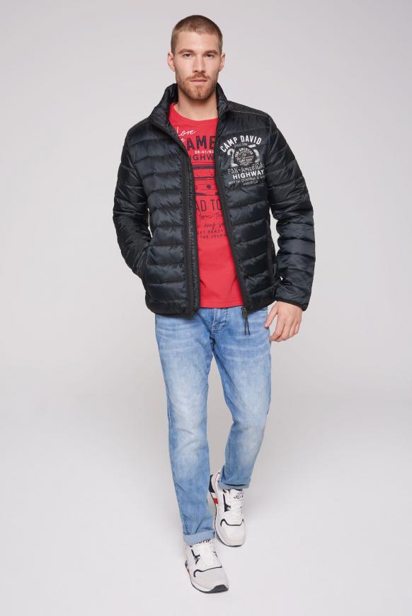 Steppjacke mit Rücken-Artwork
