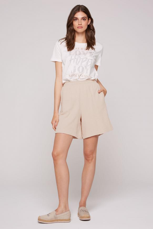 Strukturierte Shorts aus Musselin