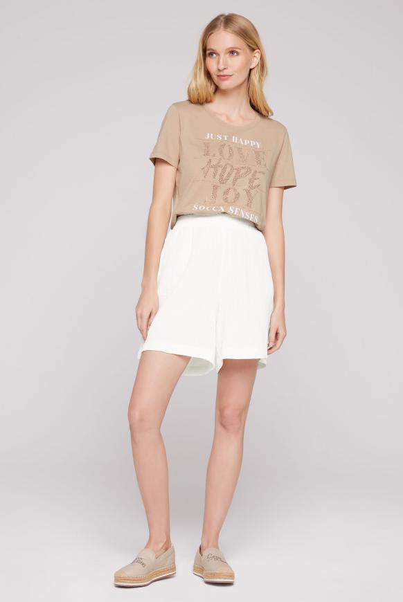 Strukturierte Shorts aus Musselin