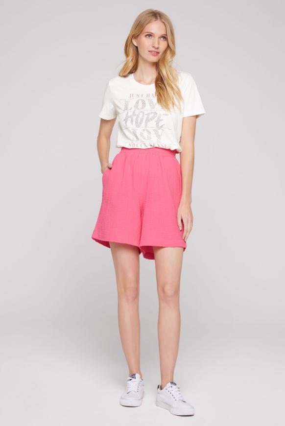 Strukturierte Shorts aus Musselin