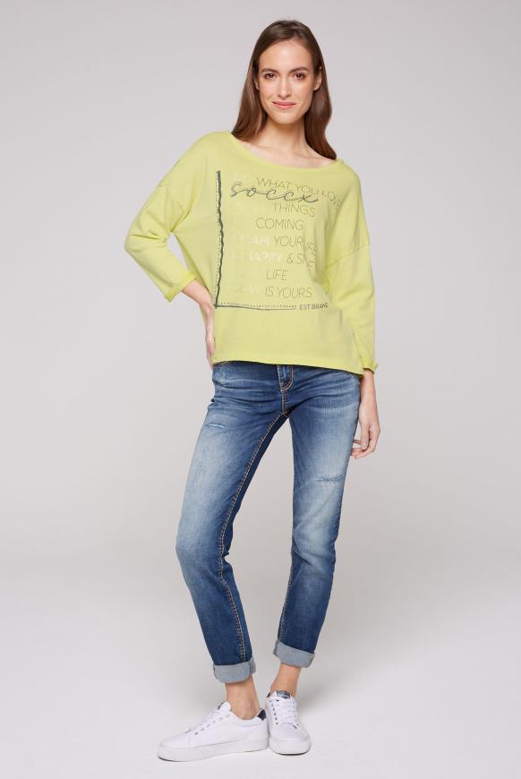 Sweatshirt mit 3/4-Arm und Artwork
