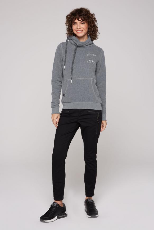Sweatshirt mit hohem Kragen