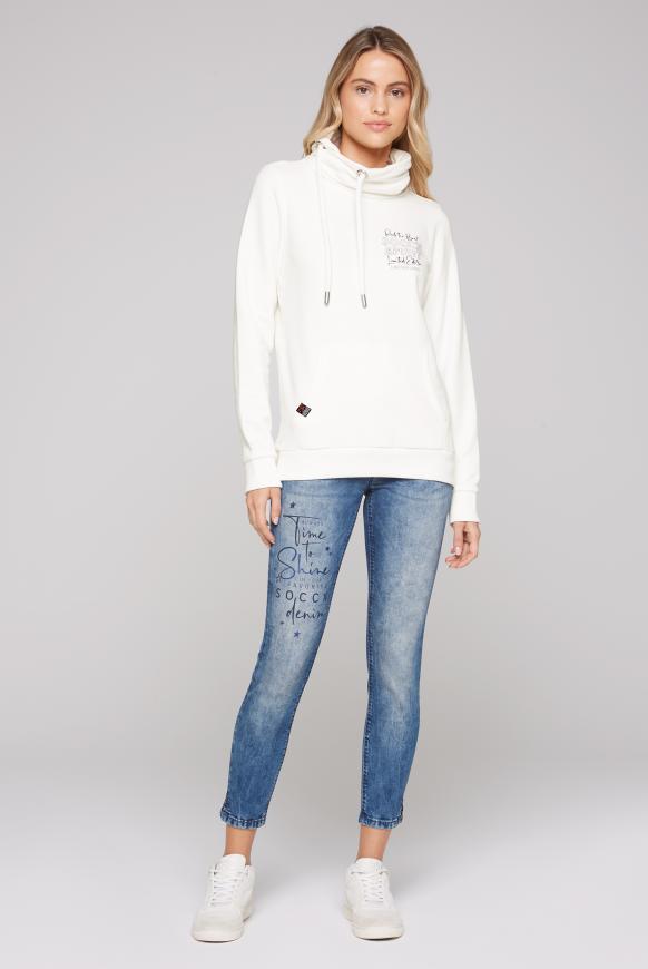 Sweatshirt mit hohem Kragen