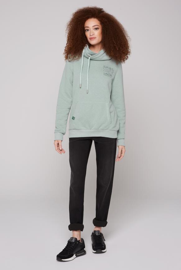 Sweatshirt mit hohem Kragen
