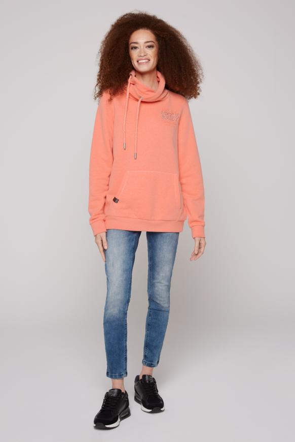Sweatshirt mit hohem Kragen