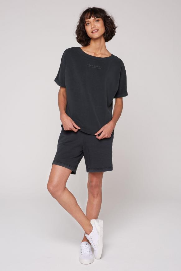 Sweatshirt mit tonigem 3D-Rubber-Print