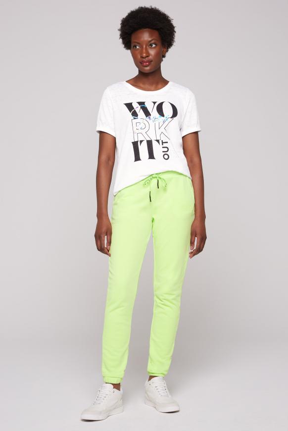 T-Shirt mit Ausbrenner-Effekten