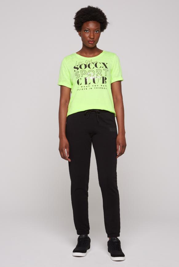 T-Shirt mit Ausbrenner-Effekten
