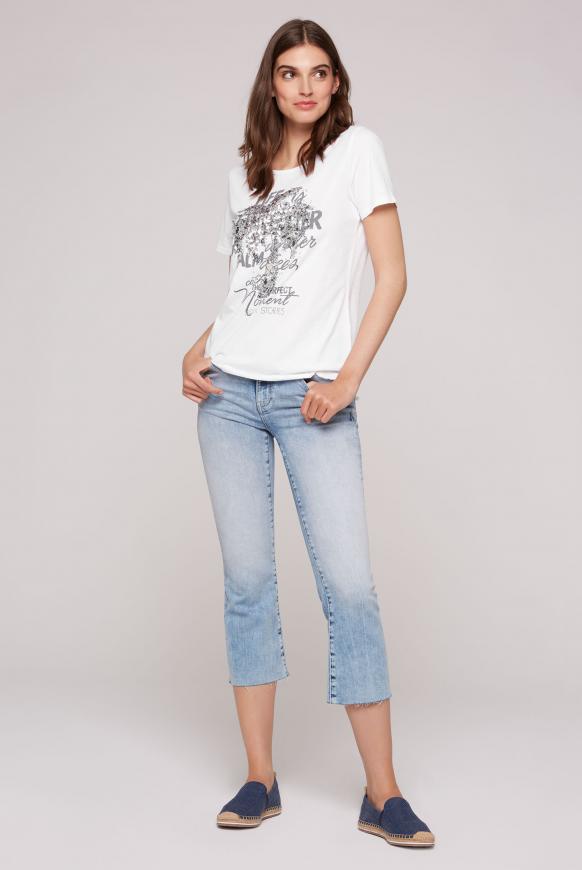 T-Shirt mit Pailletten-Artwork