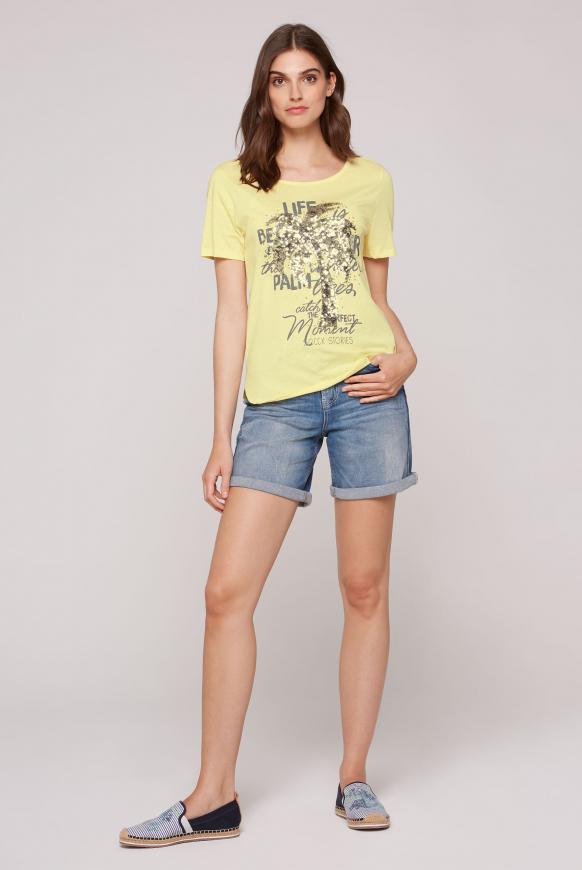 T-Shirt mit Pailletten-Artwork