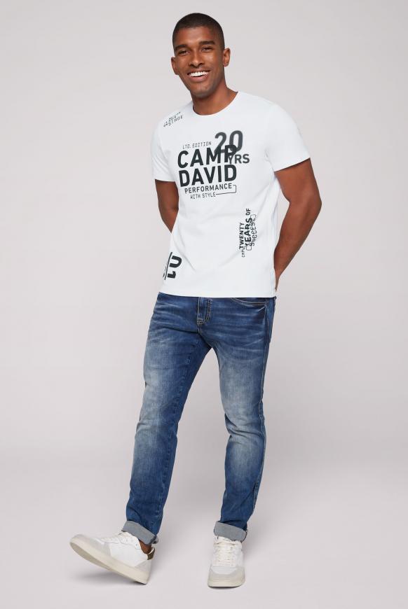 T-Shirt mit vielen Logo Prints