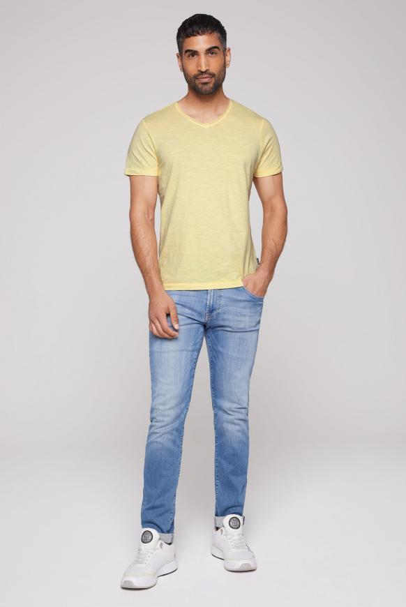 T-Shirt V-Neck mit Used Look