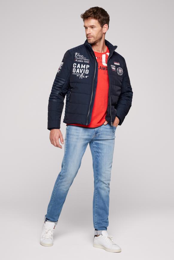 Winterjacke im Biker Look