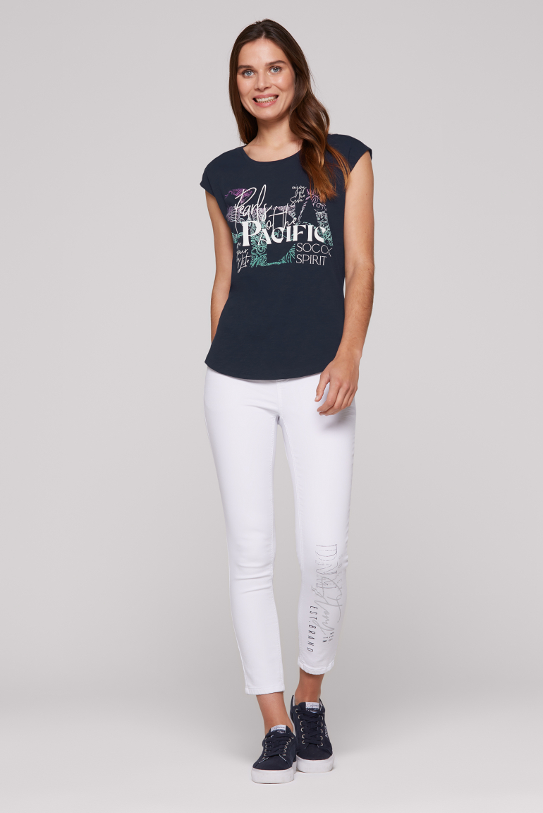 Ärmelloses Shirt mit Print Artwork