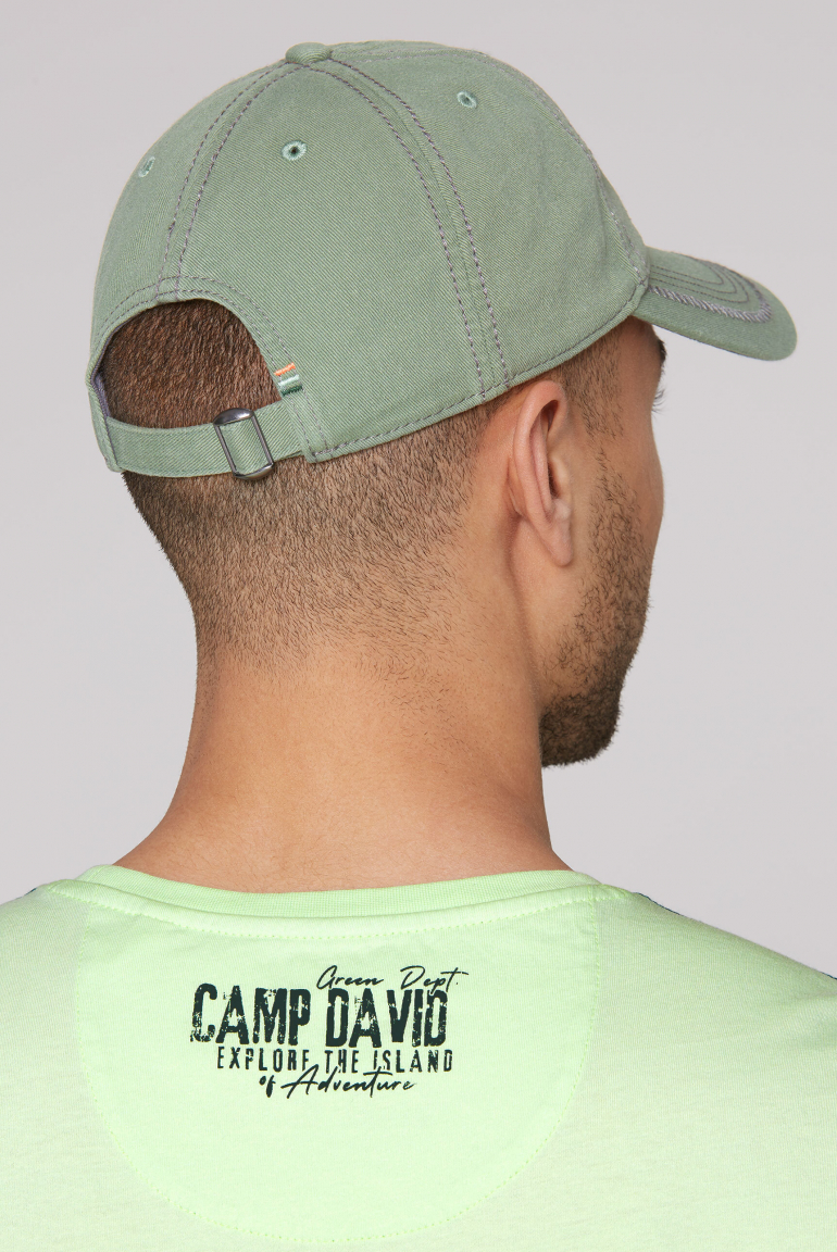 Base Cap mit Artwork und Zickzacknaht