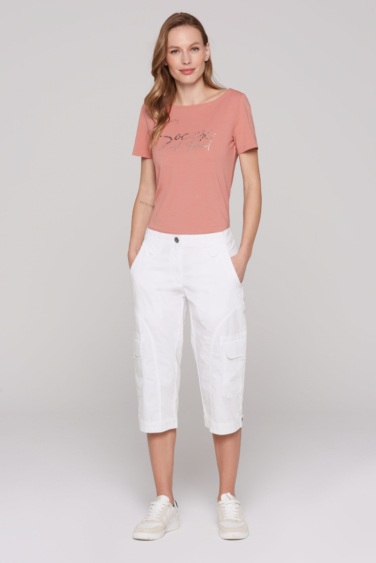 Basic Skater-Shorts mit Beintaschen