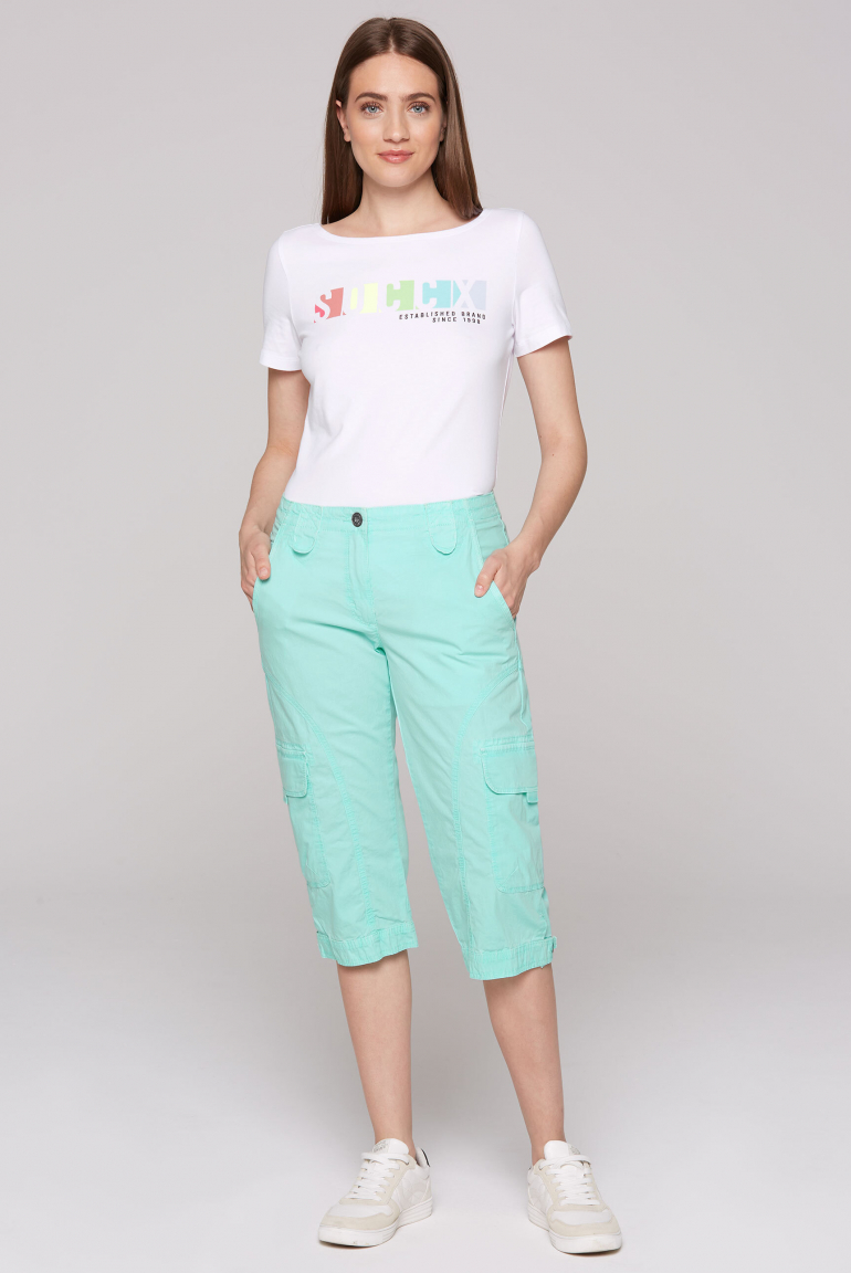 Basic Skater-Shorts mit Beintaschen