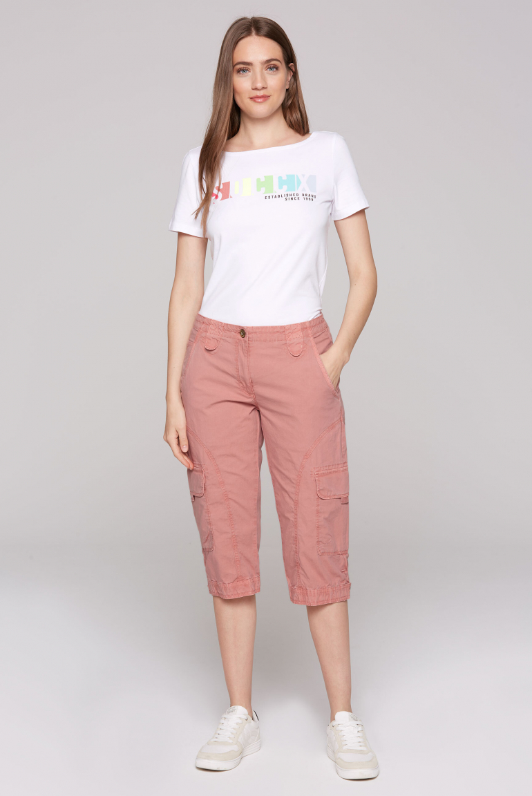 Basic Skater-Shorts mit Beintaschen