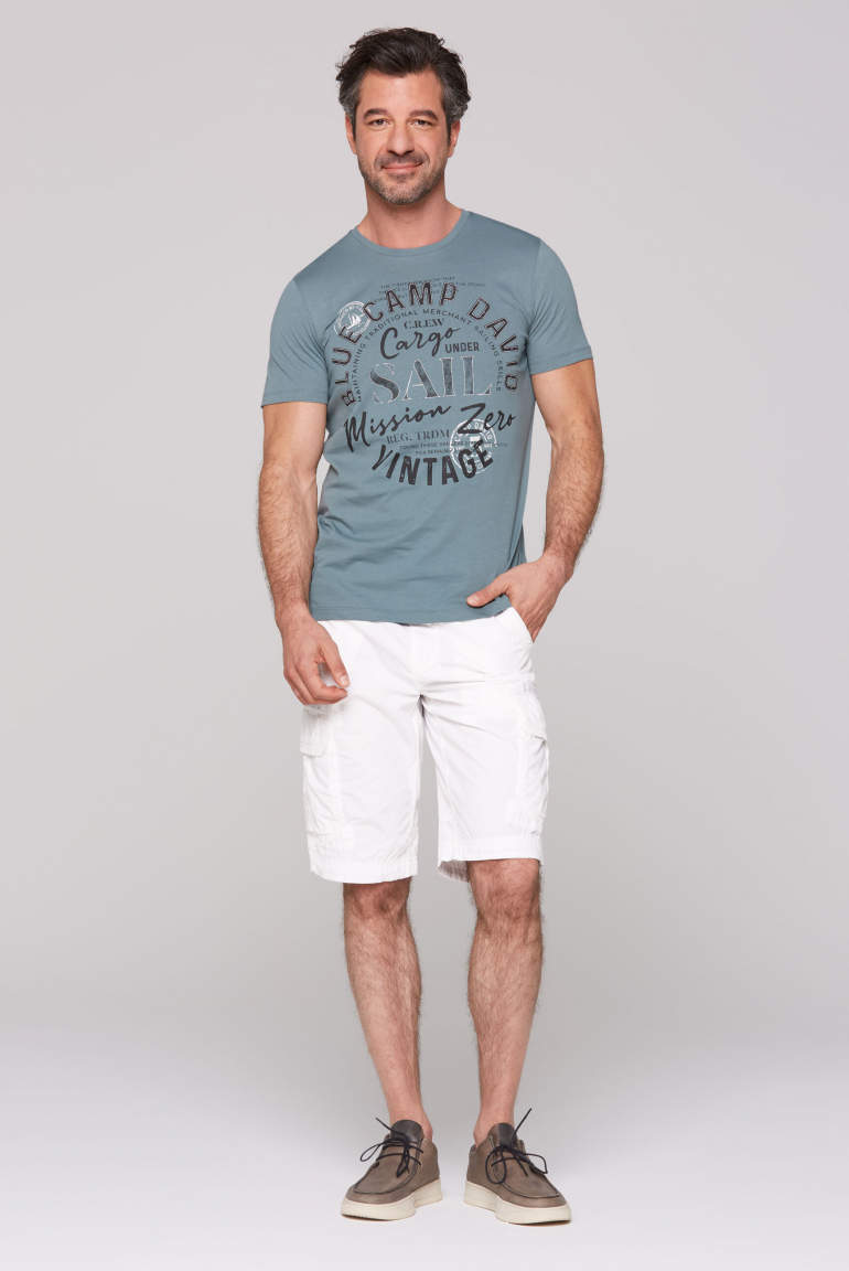 Cargo Shorts mit Logo-Tapes