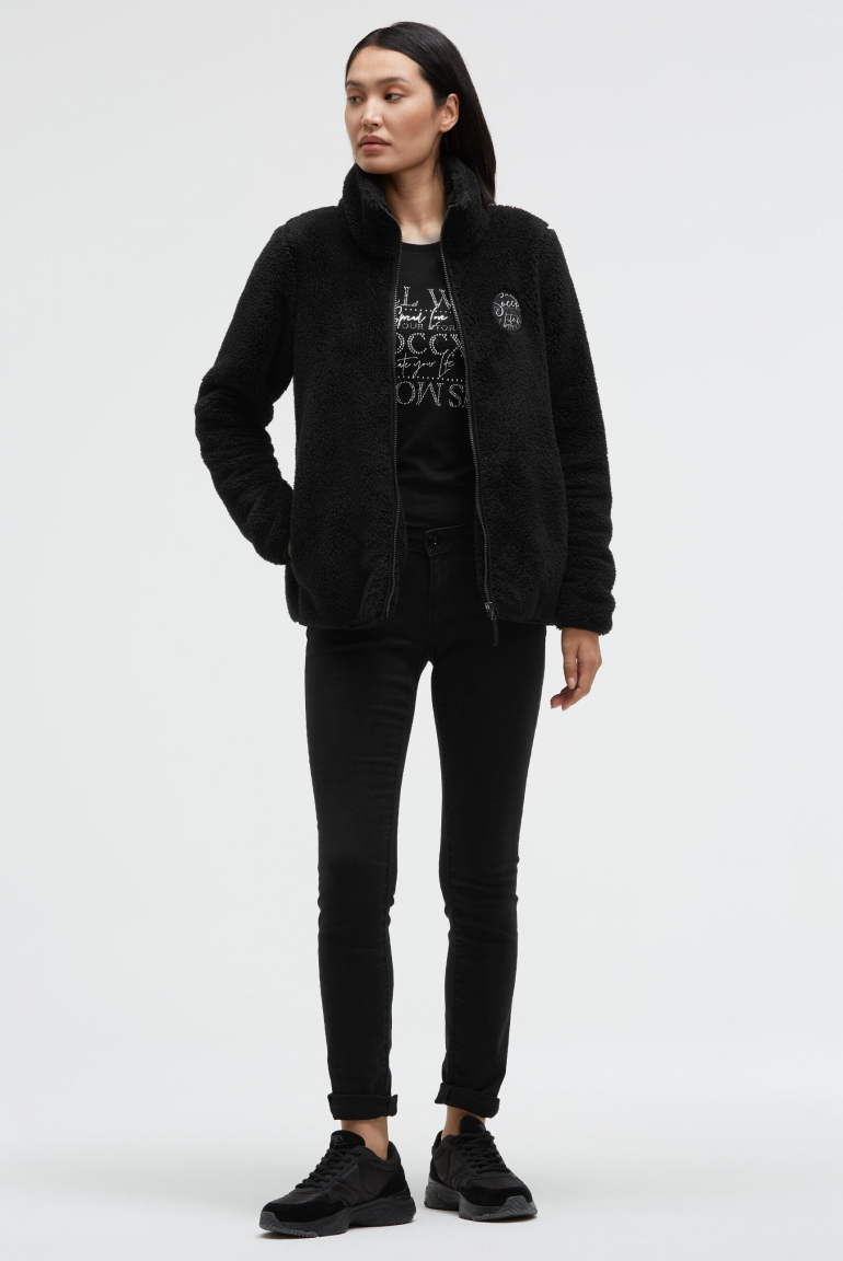 Fleecejacke mit Sherpa-Optik